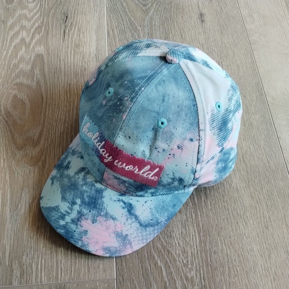 Holiday World Hat Youth Baseball Cap Santa Claus Indiana Adjustable Tie Dye